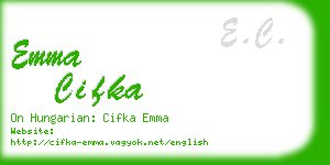 emma cifka business card